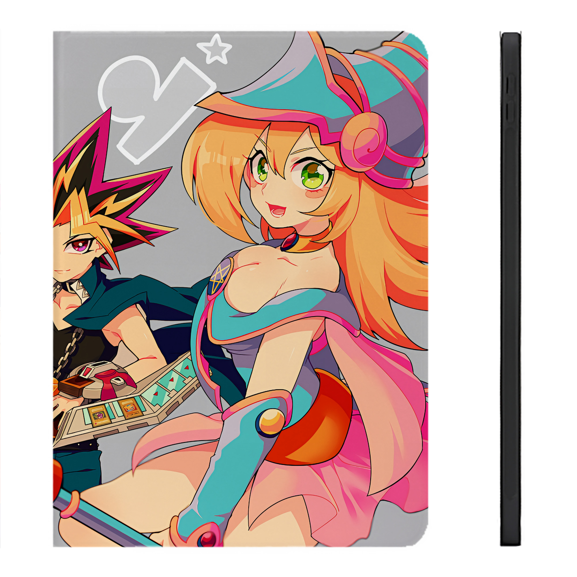 （画像用） 遊☆戯☆王 Yu-Gi-Oh! IPadケース ペンホルダー付き ブックスタイルデザイン